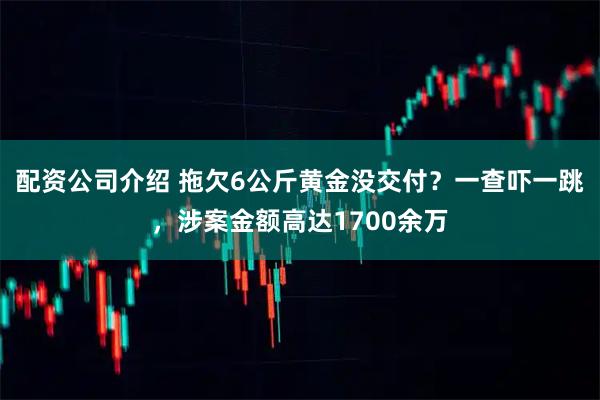 配资公司介绍 拖欠6公斤黄金没交付？一查吓一跳，涉案金额高达1700余万