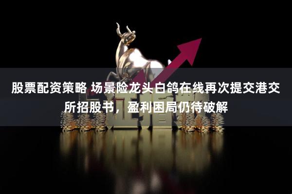 股票配资策略 场景险龙头白鸽在线再次提交港交所招股书，盈利困局仍待破解