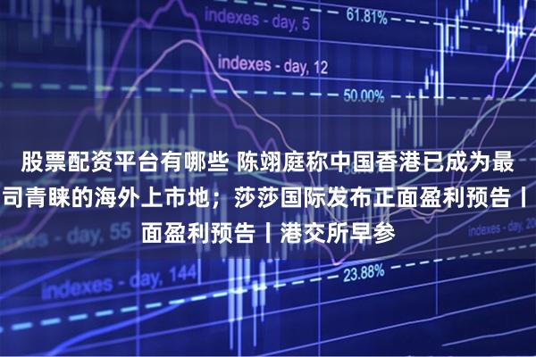 股票配资平台有哪些 陈翊庭称中国香港已成为最受东南亚公司青睐的海外上市地；莎莎国际发布正面盈利预告丨港交所早参